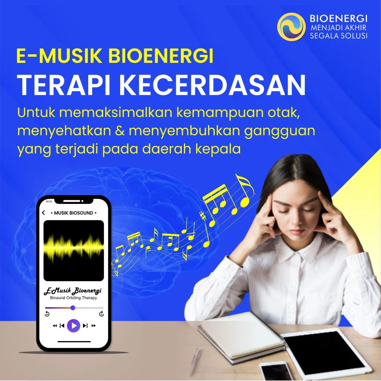 Produk Bioenergi Center E-Musik Terapi Kecerdasan